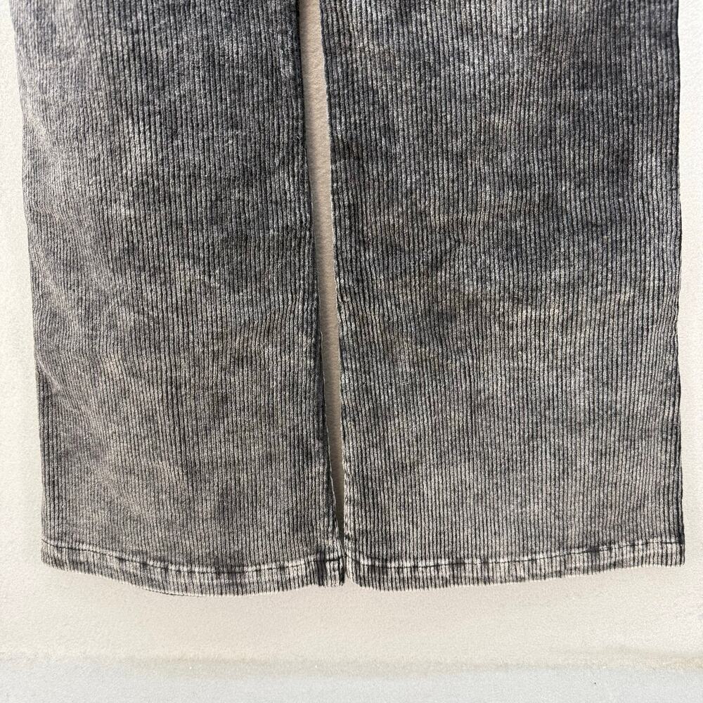 Pol by Anthropologie Corduroy Pants Women's S Black Patch Pockets Wide Flare Leg - Picture 5 of 13